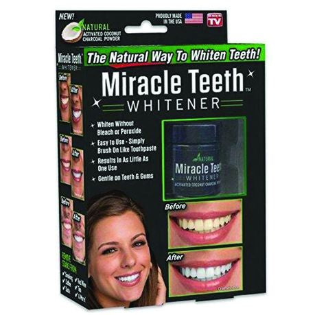 100% Organic Teeth Whitening Paste with Activated Charcoal