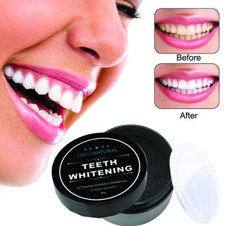 100% Organic Teeth Whitening Paste with Activated Charcoal