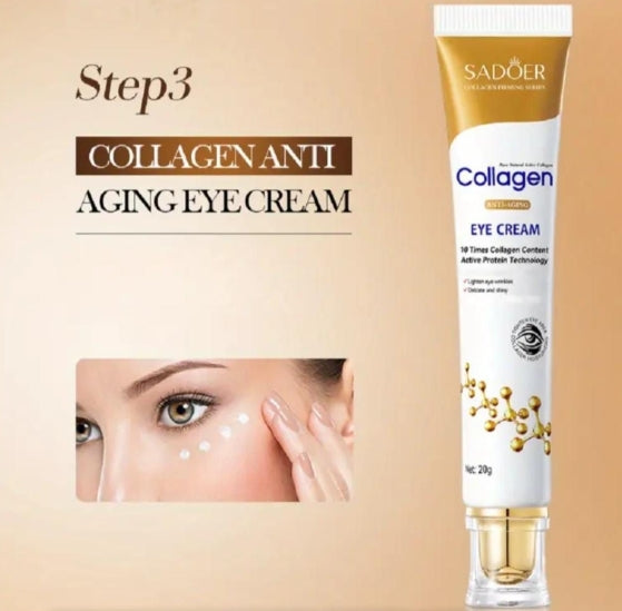 Sadoer Collagen Anti-Aging Skincare Set, Facial Treatment Kit