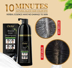 Black Hair Dye Shampoo, Semi-Permanent Hair Color,Instant Hair Dye Black