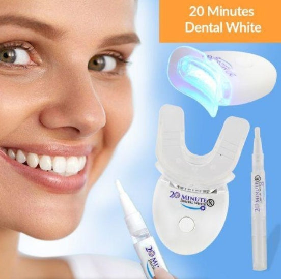 Teeth Whitening Kit with Vitamin E Swabs and Floss Sticks